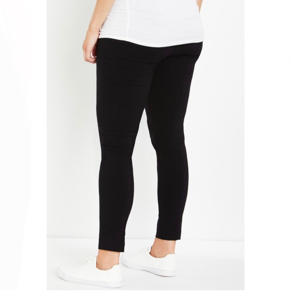 Motherhood Maternity Maia Secret Belly Fit Black Ankle Pants